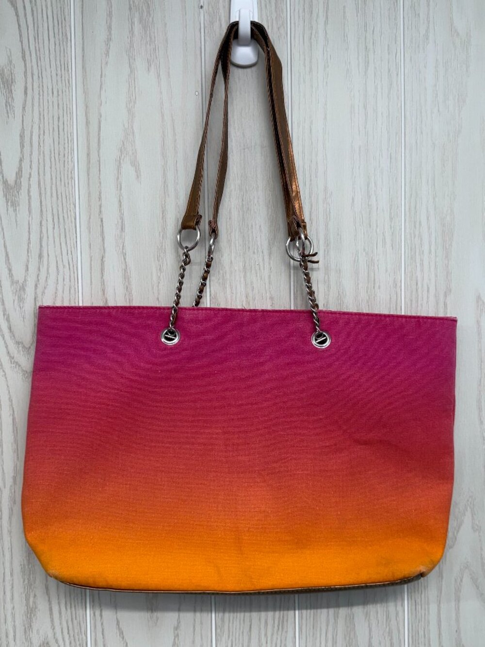 Pink to Orange Gradient Tote Bag Free With Purchase Style 18x11